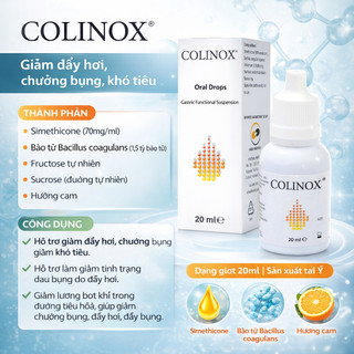 Men Vi Sinh Nhỏ Giọt COLINOX DMG Italia Hỗ Trợ Giảm Đầy Hơi, Chướng Bụng, Khóc Dạ Đề Cho Trẻ Sơ Sinh (20ml)