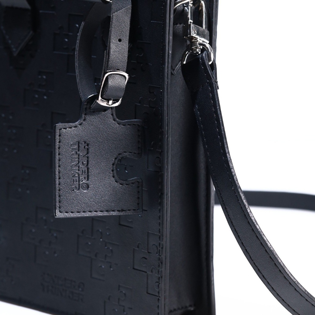 Túi Tote Sac Plat Monogram Nam Nữ Da PU Dập Chìm Form Đứng Đeo Vai Xách Tay | M MIDORI