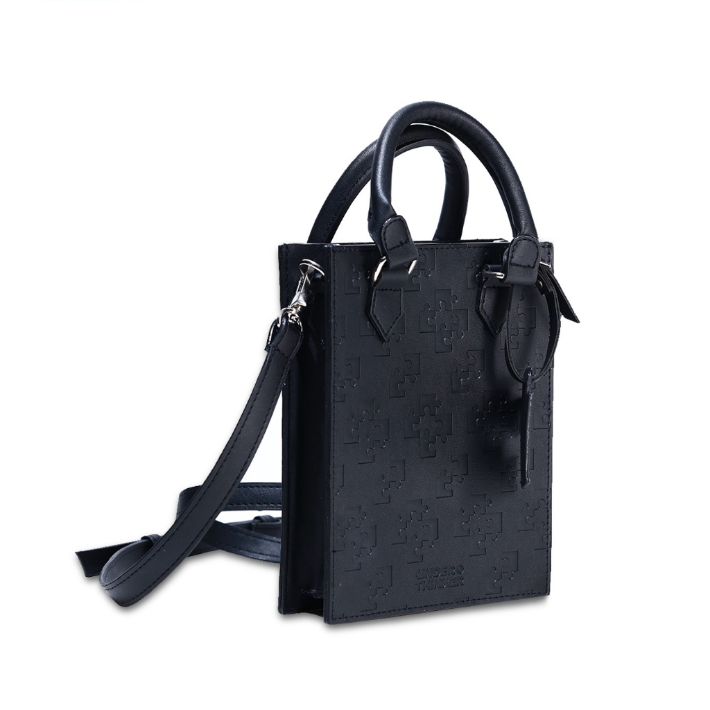 Túi Tote Sac Plat Monogram Nam Nữ Da PU Dập Chìm Form Đứng Đeo Vai Xách Tay | M MIDORI