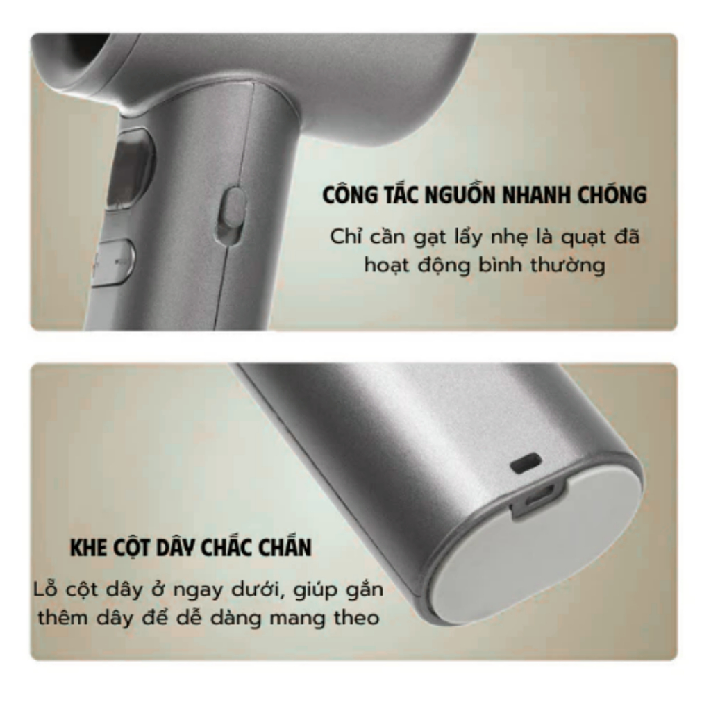 Quạt Mini Cầm Tay 120 Tốc Độ Siêu Mạnh, Gió Lớn Êm Ái, Nhỏ Gọn Bỏ Túi, Có Màn Hình Hiển Thị Pin  [Q2]
