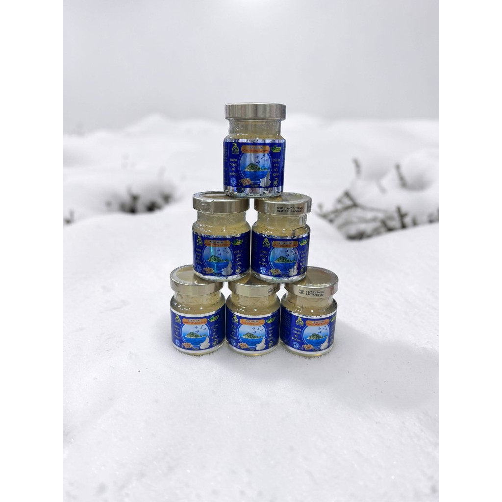 EVERNEST METALIZE - Tổ Yến Chưng Đông Trùng Hạ Thảo 40% (Hộp 6 Lọ 70ml) - Thơm Ngon Bổ Dưỡng