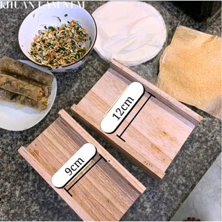 Khuôn Cuộn Nem Chả Giò Bằng Gỗ Tự Nhiên An Toàn, Tiện Lợi Kích Thước 9cm 12cm