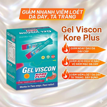 Gel Dạ Dày Viscon Kore Plus Giảm Đau Dạ Dày, Trào Ngược, Giảm Viêm Loét Dạ Dày Tá Tràng, Đầy Bụng Khó Tiêu