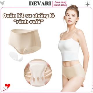 Quần lót nữ su đúc cao cấp đệm mút chống lộ không đường may tàng hình cạp vừa tôn dáng DEVARI L0523