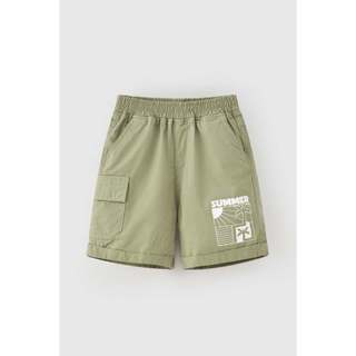 Quần short kaki túi hộp họa tiết mùa hè bé trai Rabity 92476