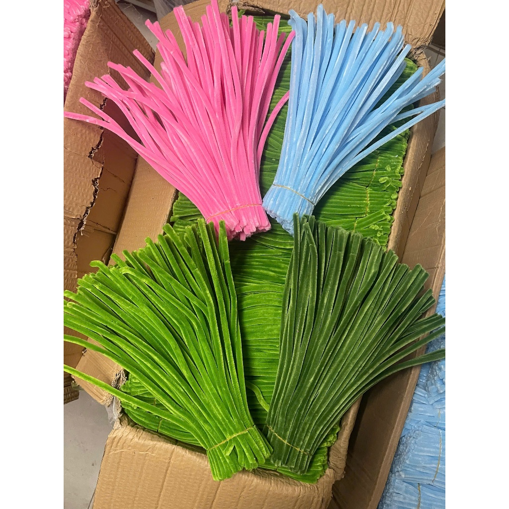 [ hỏa tốc hcm] kẽm nhung làm hoa loại 1 7-8mm nhiều màu làm hoa handmade  lông dày, màu pastel, làm quà trang trí ANGI