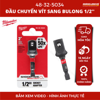 Đầu chuyển vít sang bulong 1/2'' Milwaukee 48-32-5034. Mua nhiều giảm giá