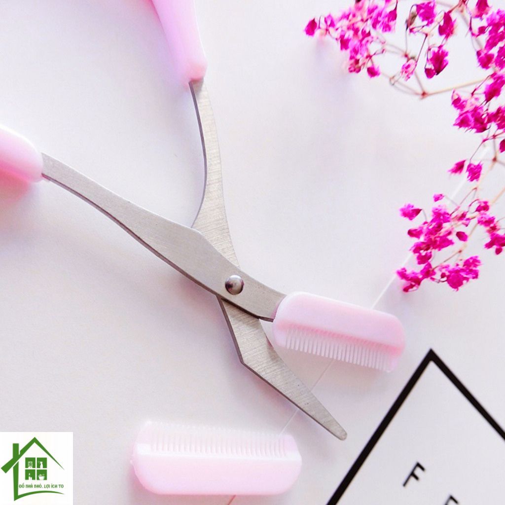 Kéo Cắt Tỉa Chân Mày Mini Brow Class kèm lược mini Chải và tỉa lông mày tiện lợi
