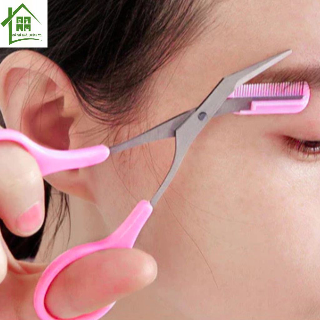 Kéo Cắt Tỉa Chân Mày Mini Brow Class kèm lược mini Chải và tỉa lông mày tiện lợi