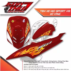 TEM XE MIO SPORT #16 (CHẤT LƯỢNG CAO - SẮC NÉT)