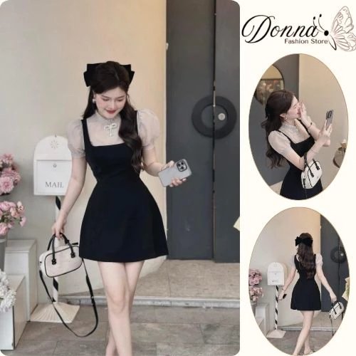 Set đồ nữ, đồ bộ nữ DONNA HCOM3640 thu đông chất nỉ bông phối chân váy dáng dài trẻ trung