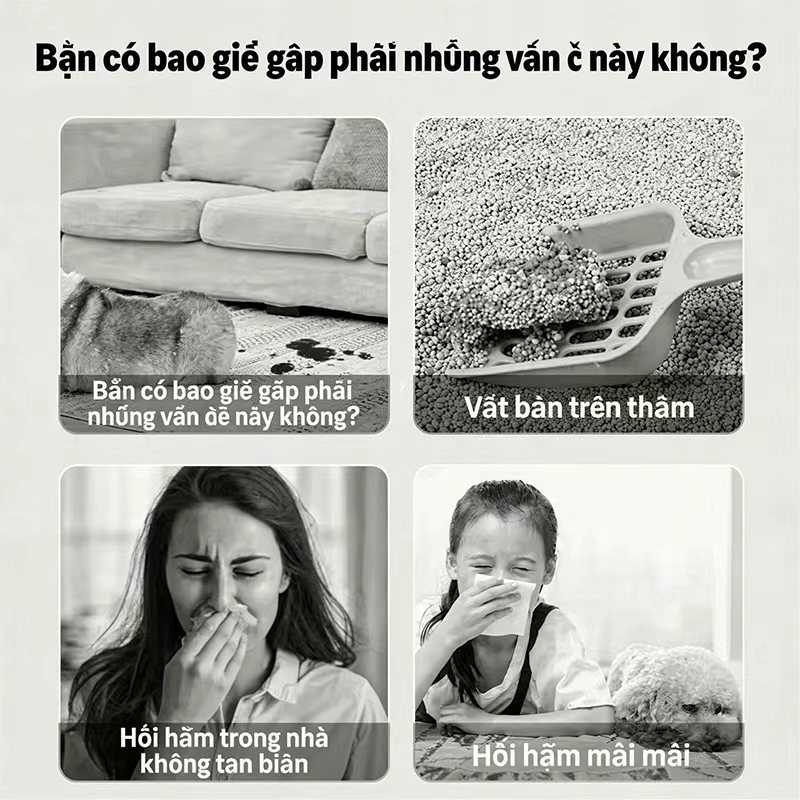 Không gian sạch mùi xịt khử mùi thú cưng, dùng cho lồng thú, phòng kín, khu nuôi thú - mua 1 tặng 1