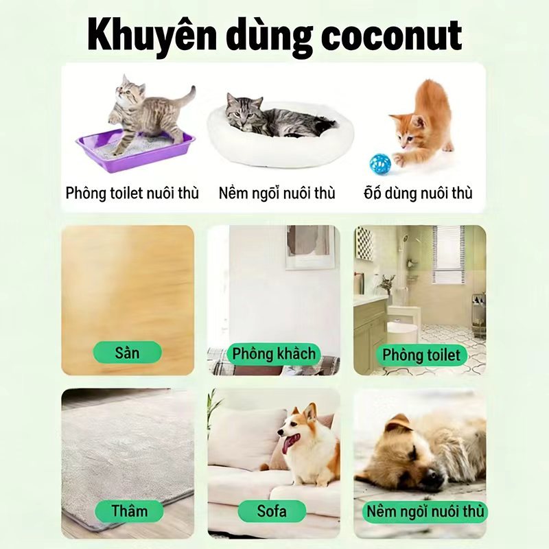 Không gian sạch mùi xịt khử mùi thú cưng, dùng cho lồng thú, phòng kín, khu nuôi thú - mua 1 tặng 1