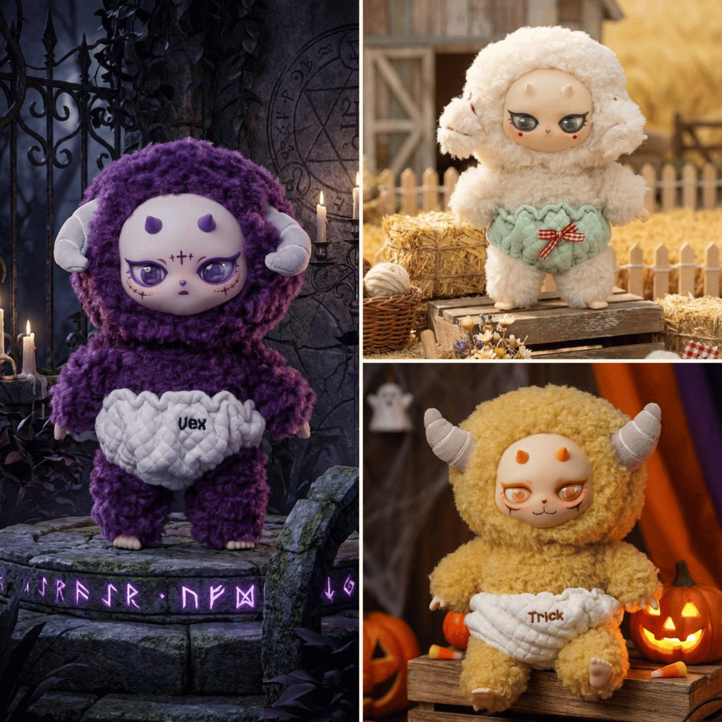 Blind Box GUAILA TOYS 20cm Chủ Đề Halloween Impsters Có Móc Khoá,Búp Bê Treo Balo,Túi Xách Siêu Xinh