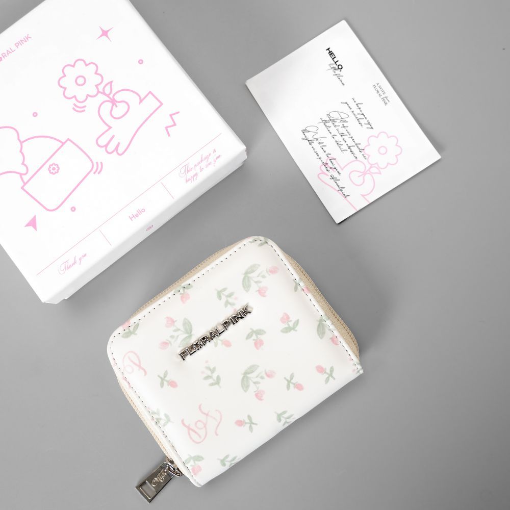 Ví Da PU Cầm Tay Mini Winnie Nam Nữ Bóp Đựng Tiền Thẻ Nhỏ Gọn Hoa Nhí | MI MIDORI