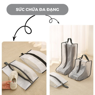 Túi đựng giày boots trong suốt HomieTech, túi xách bảo quản boots dài boots ngắn chống bụi chống nước