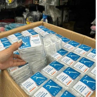 Combo 12 Hộp 600 Chiếc Tăm Chỉ Nha Khoa Tiệt Trùng Vệ Sinh Kẽ Răng Chuyên Dụng