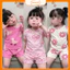 Combo 3 bộ tone hồng đáng yêu cho bé gái, chất vải cotton mềm mịn mặc đi học đi chơi - set 3b hồng nơ - Moonie Kid