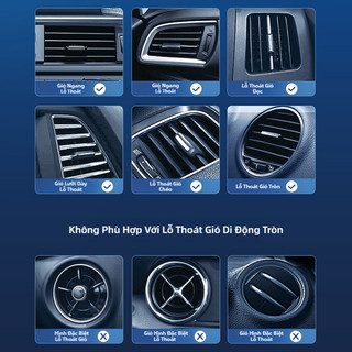 SEAMETAL 360° Quạt Xoay Ô Tô Quạt Thoát Khí 3 Tốc Độ Có Thể Điều Chỉnh Làm Mát Gió Ô Tô Lỗ Thông Khí Điều Hòa Quạt Lạnh