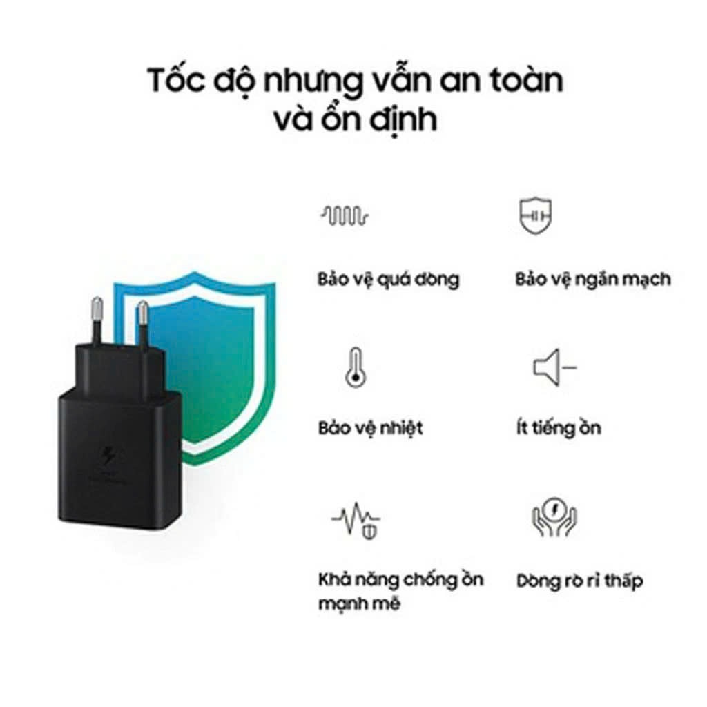 Bộ Sạc Nhanh 45W Chuẩn Zin Máy Sạc Siêu Nhanh Type C To Type C Cho Dòng Note, S Ultra Bảo Hành 6 Tháng