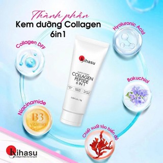 Combo Kihasu Mini Serum và Kem Dưỡng Collagen Dưỡng Trắng Da Mờ Nám Ngăn Lão Hóa Bộ Dùng Thử