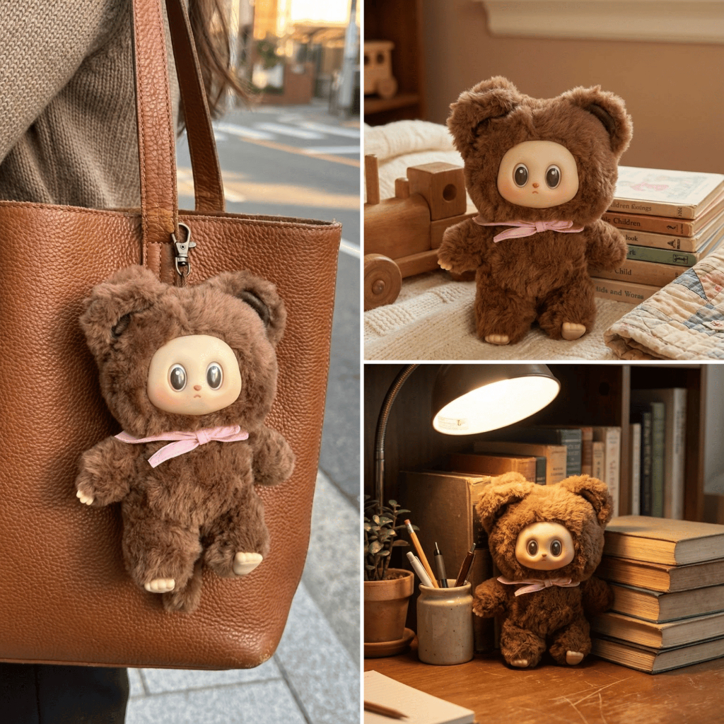 Blind Box GUAILA TOYS 20cm Critter Pals gấu bông Có Móc Khoá, Búp Bê Treo Balo, Túi Xách Siêu Xinh