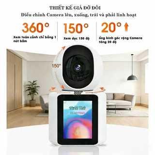 Camera An Ninh Nhà Ở 360° | Màn Hình Thông Minh | Video Call Trực Tuyến | Đàm Thoại Hai Chiều | Quan Xem Từ Xa