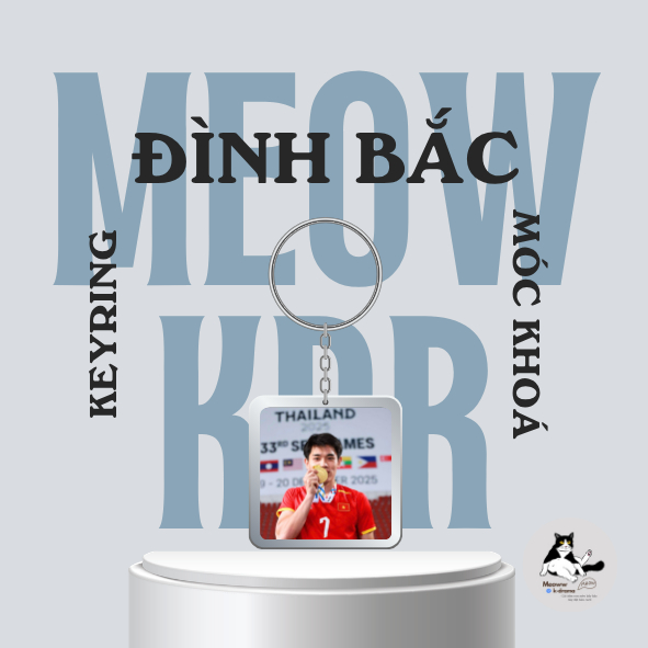 Móc khoá/Keyring cầu thủ - ĐÌNH BẮC -CẦU THỦ VIỆT NAM SIÊU HOT