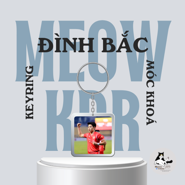 Móc khoá/Keyring cầu thủ - ĐÌNH BẮC -CẦU THỦ VIỆT NAM SIÊU HOT