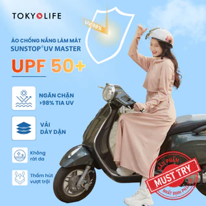 Áo Khoác Chống Nắng Chống Tia UV Nữ TOKYOLIFE Dáng Dài Sunstop UV Master Thoáng Mát Dày Dặn 40005960 40000096 F9UVC011P