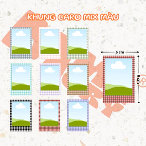 Combo khung caro 6X9 (18 - 27 - 36) ảnh.
