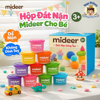 Đồ Chơi Đất Nặn Mideer Cho Bé - Hộp Đất Sét 36 Màu Chất Liệu Tự Nhiên, An Toàn Không Độc Hại, Đồ Chơi Giáo Dục Sớm