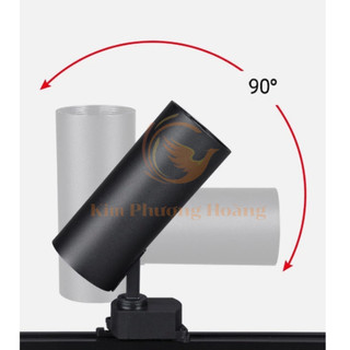 Đèn rọi ray công suất 20W 30W xoay 360 độ, đèn chiếu điểm thanh ray vỏ hợp kim nhôm, BH 2 năm