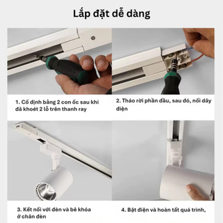 Đèn Rọi Ray Ánh Sáng 3000K/ 6500K, Vỏ Hợp Kim Nhôm, Công Suất 20W-30W, Bảo hành 24 tháng
