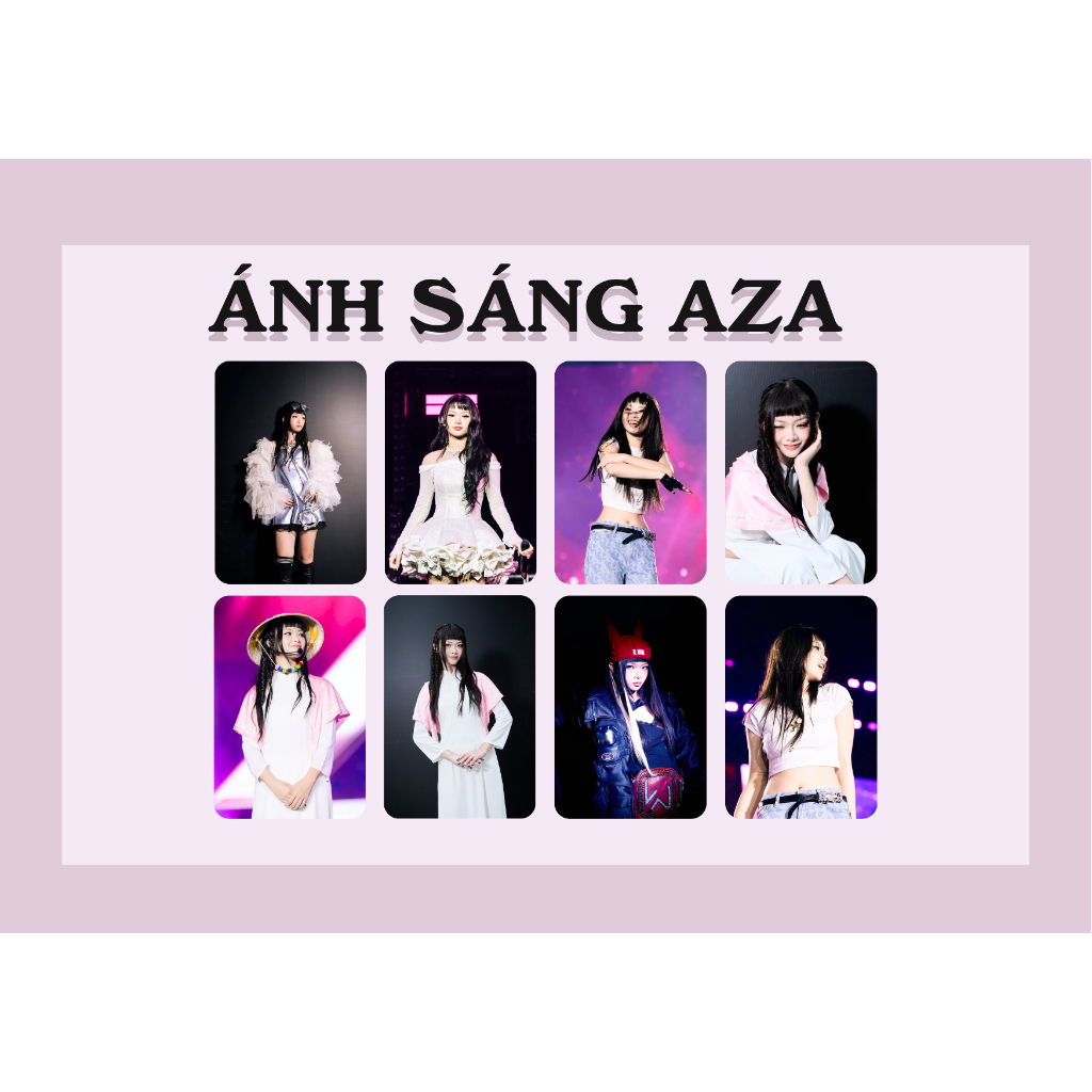 Set Card Bo Góc Ánh Sáng AZA - Em Xinh Say Hi 2025