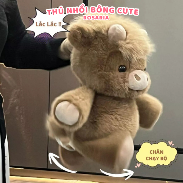 Gấu bông chú bò Sugaodi 40cm – Thú nhồi bông cao cấp mềm mịn, gấu bò sữa dễ thương quà tặng