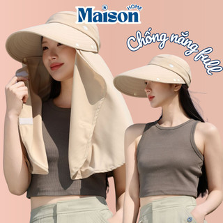 Mũ Chống Nắng Nữ Vành Rộng Che Cổ MAISON, Chống Tia UV Đi Biển Cao Cấp 2026