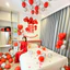 Combo Set Chữ Hỷ Dạ Đỏ Trang Trí Phòng Cưới, Set Bóng Bay Trang Trí Phòng Tân Hôn Đẹp Lãng Mạn CUOI
