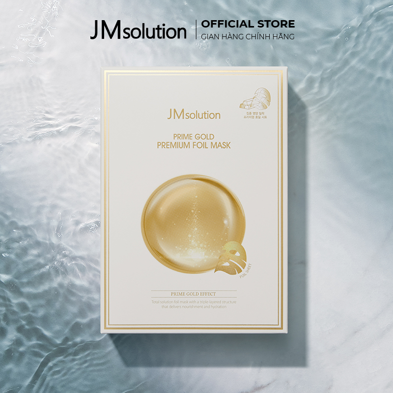 Mặt Nạ JMsolution Prime Gold Premium Foil 30ml - Hỗ Trợ Nuôi Dưỡng Và Săn Chắc Da - Chính Hãng