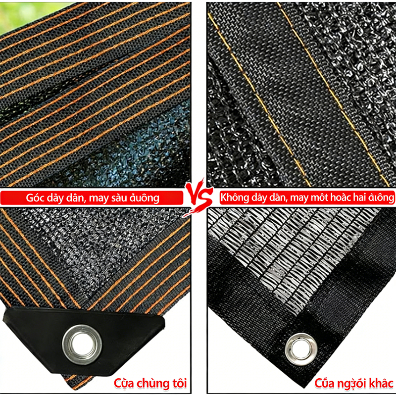 Lưới Che Nắng Chống Tia UV 85% Bạt Che Nắng Mái Hiên Ngoài Trời Lưới Chống Nắng Cho Cây Che Nắng Ô Tô Đa Năng