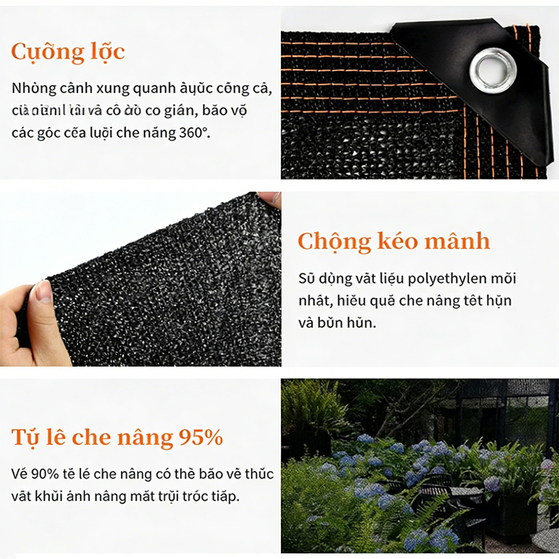 Lưới Che Nắng Chống UV 85% Bạt Che Nắng, Mái Hiên Ngoài Trời Lưới Chống Nắng Cho Cây Che Nắng ô tô