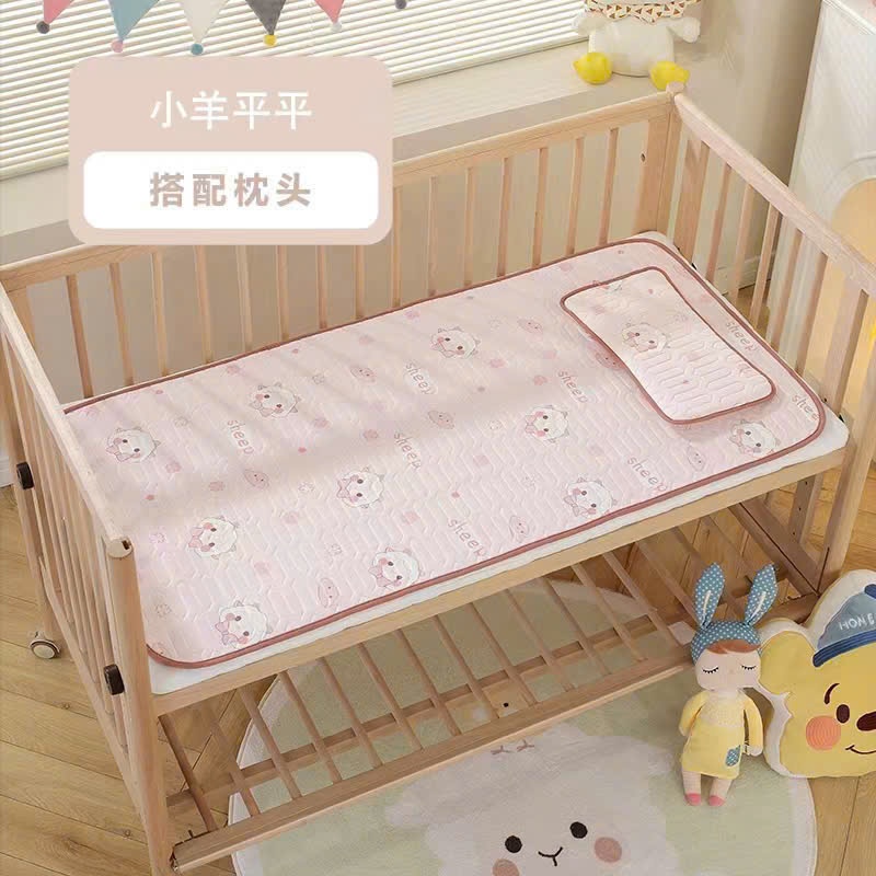 Chiếu Điều Hòa Tặng Kèm Gối Cao Su Non 5D Chất Vải Tencel Thoáng Mát Cho Bé Từ Sơ Sinh BB16