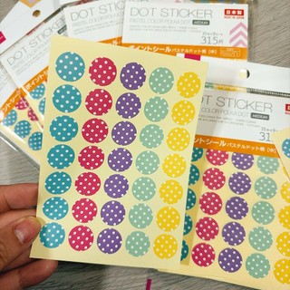 VPP Nhật Bản 🇯🇵 Hình dán ChấmTròn POLKA DOT STICKER tiện dụng đánh dấu đầu dòng Headings ♥