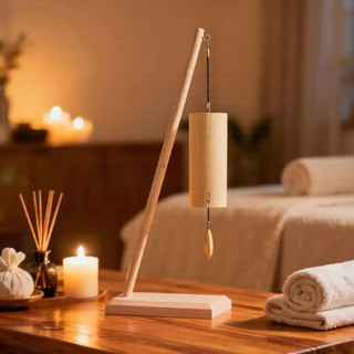 giá treo kệ treo chuông gió tre phong thuỷ decor trang trí