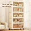 STON Tủ Nhựa Đựng Đồ Gấp Gọn Phòng Ngủ Tủ Quần Áo Chống Bụi Côn Tủ đựng đồ cao cấp kệ để đồ có bánh xe