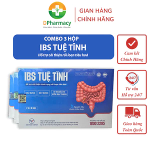 , hỗ trợ tình trạng đau bụng, đầy bụng, viêm đại tràng, HCRKT, 3 hộp x 20v