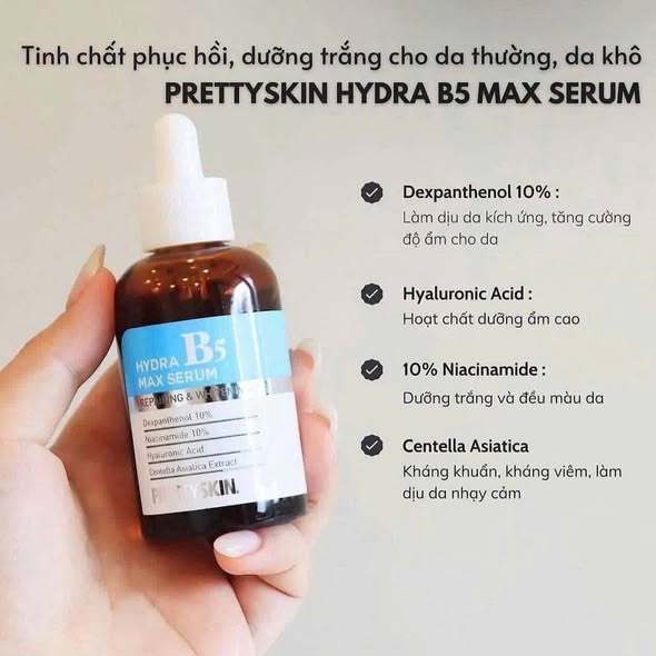 Tinh Chất Phục Hồi Da Prettyskin Hydra Max Serum B5 (50ml)-ThyLee