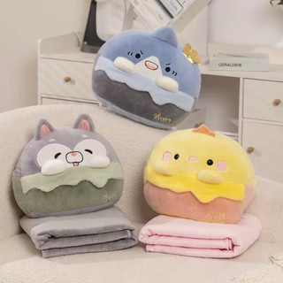 𝐙𝐨𝐥𝐥𝐢🔥 Bộ Gấu bông/Thú nhồi bông có kèm chăn/mền bên trong dòng miniso💥Gấu bông nhập khẩu