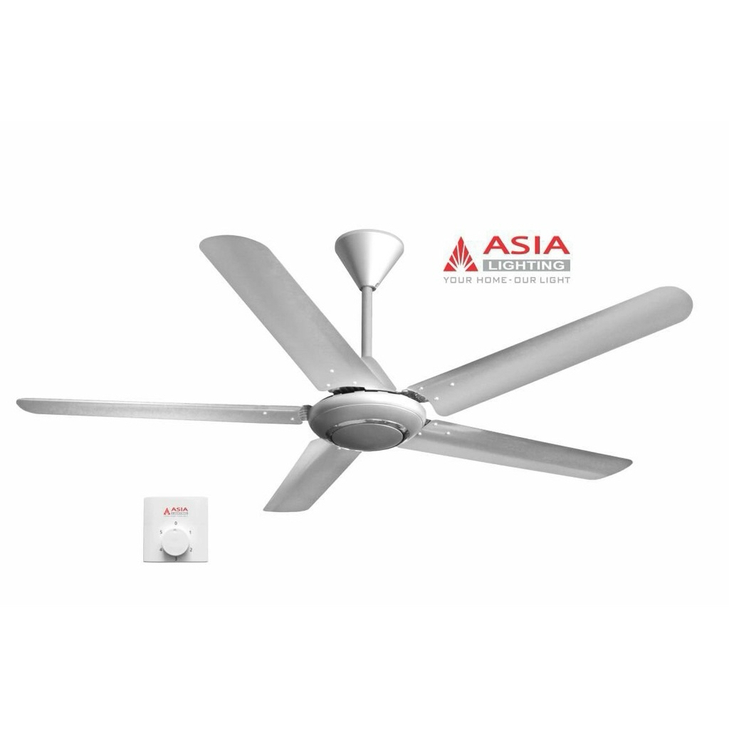 [Chính Hãng] Quạt Trần 5 Cánh(Cao Cấp) Asia QT-06 80W, Động Cơ AC 100% Lõi Đồng, BH24 Tháng