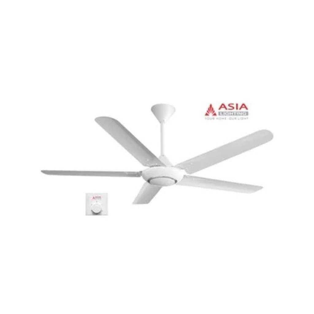 [Chính Hãng] Quạt Trần 5 Cánh(Cao Cấp) Asia QT-06 80W, Động Cơ AC 100% Lõi Đồng, BH24 Tháng